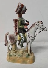 SKI COUNTRY INDIAN NATIVE AMERICAN CHIEF #2 TOMAHAWK UP  IN BOX DECANTER (empty)