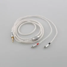 100% 8Cores Pure Silver Earphone Replacement Cable For BL03 V80 KZ ZS10 PRO ZS10