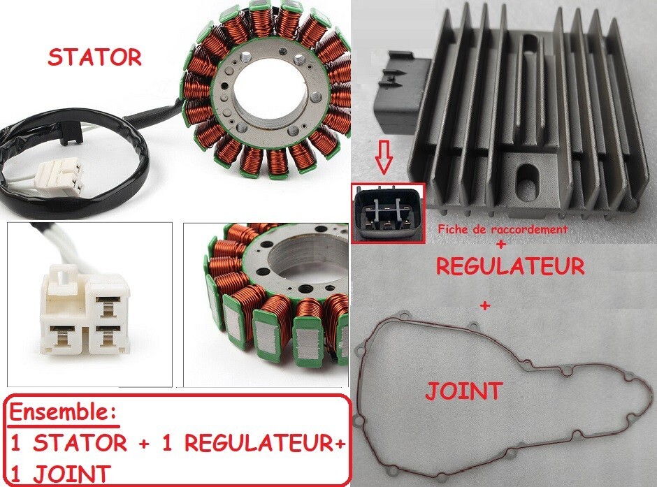 Stator alternateur régulateur joint ER6N ER6F 2012 2013 2014 2015 2016 pièce neuve