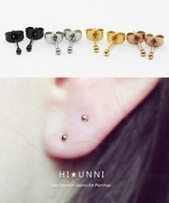 20g tiny 2mm ball stud earrings, 316L Stainless Steel, rose gold earings, 1pair