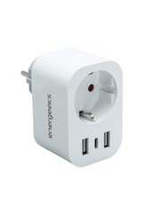 ENCHUFE INTELIGENTE WI-FI CON 1 USB-C + 2 USB EG-EW007MC ENERGEEKS DOMÓTICA