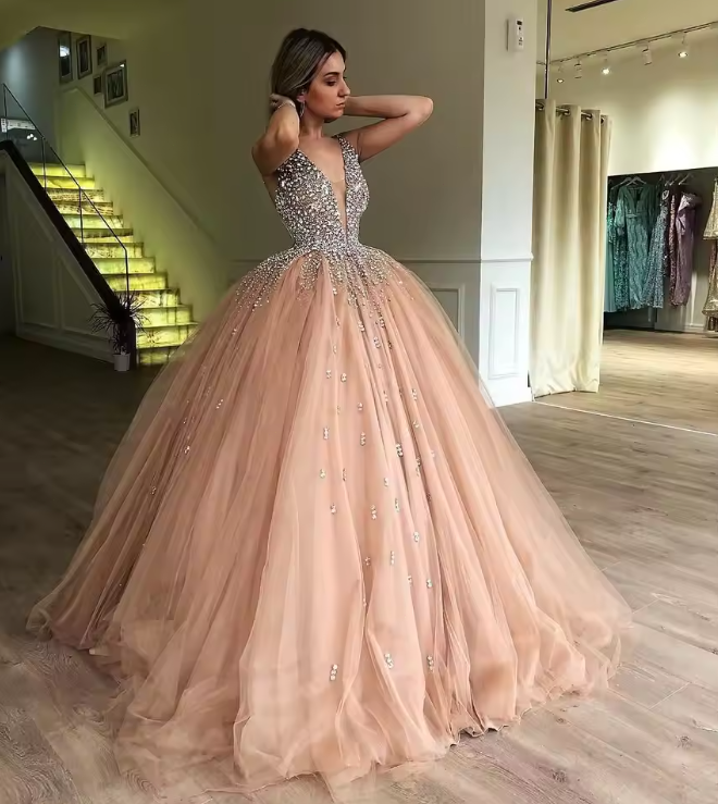 green emerald velvet dress Maddox Strapless Sweetheart Rose Gold Glitter Gown main image 1