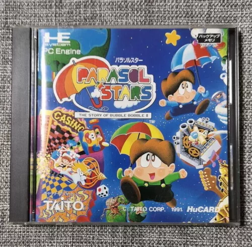 PARASOL STARS Taito 1991 NEC PC Engine HuCARD Video Game Import From Japan