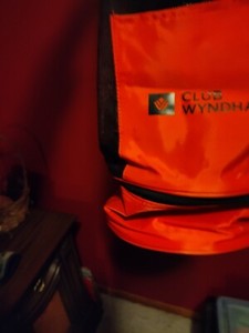 Small Advertising backpack cooler. "Club Wyndham" 