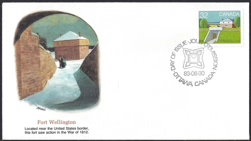 🍁Canada  #986     "FORT WELLINGTON ONTARIO"  Brand New 1983  Fleetwood Cover