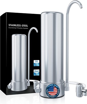 Purificador De Agua Filtro De Agua Con Conexion Para Llave Grifo Acero Inox