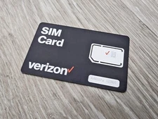 Verizon 3-in-1 Prepaid/Postpaid 4G LTE 5G SIM Card Nano/Micro/Standard Size- 5pk