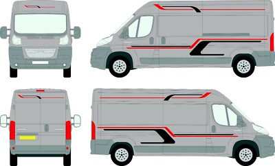 (Nr. 11127) CAMPER VAN GRAFIK WOHNMOBIL AUFKLEBER GRAFIK AUFKLEBER WOHNWAGEN AUFKLEBER