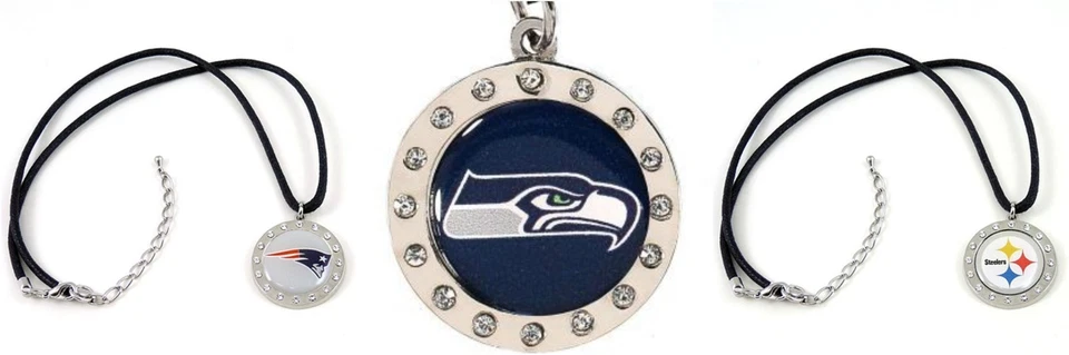 Collar con dije con logotipo de círculo de la NFL ELIGE TU EQUIPO Foto 3 de 4
