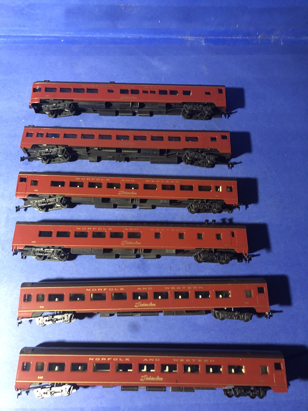 Vintage Rivarossi HO Scale N&W Passenger Car Set (x6) eBay