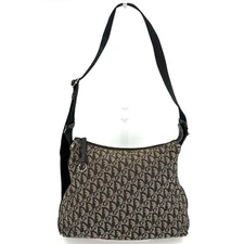 Dior Crossbody Shoulder Bag Trotter logo Black 0094