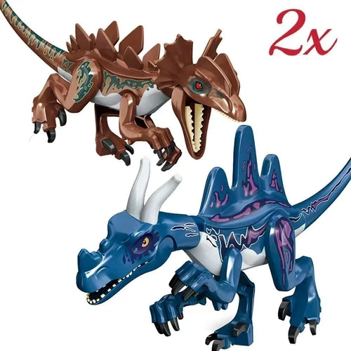 Jurassic Brachiosaurus/Spinosaurus Dinosaurier Modell Bausteine Spielzeug Neu - Bild 8 von 10