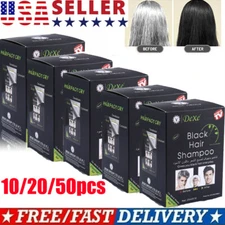 50* Dexe Black Hair Shampoo 5 minutes Dye Instant Colour Black Shine & Nourish