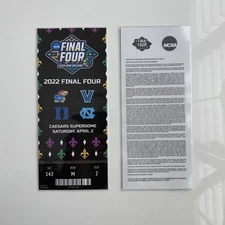 Replica 2022 Final Four Semifinal Ticket Stub New Orleans Caesars Superdome