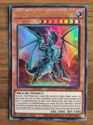 Yu-Gi-Oh! BACH-DE003 Timaeus der Vereinte Drache Ultra Rare NM 1st Ed