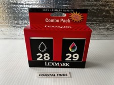 Lexmark 28 29 Black Tri-Color Ink Cartridge Set of 2 OEM NEW Sealed X2500 X2530