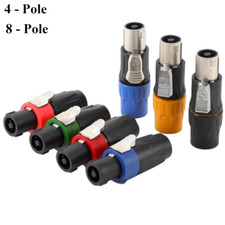 NL4FX Speakon Plugs Amplifier Male Female 4 Pole Conductor Audio Cable Connector