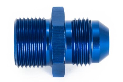 Gewindeadapter M20x1,5 zu Dash 8 / -8 AN / JIC 8 Blau eloxiert 3/4 - 16UNF