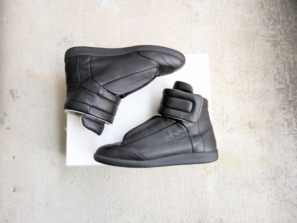 Maison Margiela Future Black Men 9 42 Leather High Top Maison Margiela Future Black Men 9 42 Leather High Top