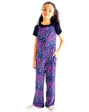 BLUSH by Us Angels Girls Jumpsuit Hearts Print L 14-16