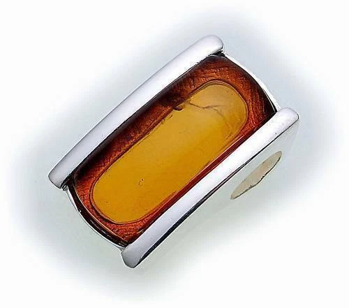 Neu Anhänger echt Bernstein in Silber 925 Sterlingsilber Unisex Qualität Top - Bild 2 von 2