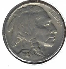1934 Philadelphia Circulated Buffalo Nickel Five Cent Coin! (#1)