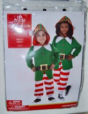 NIB Holiday Elf Zipster Hooded Full Costume for Unisex Toddlers 3-4T
