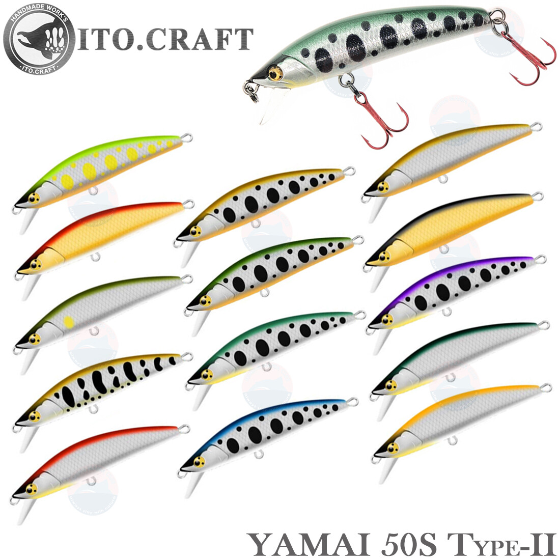 ITO.CRAFT Yamai 50S Type-II 4.5 g 50 mm various colors Trout
