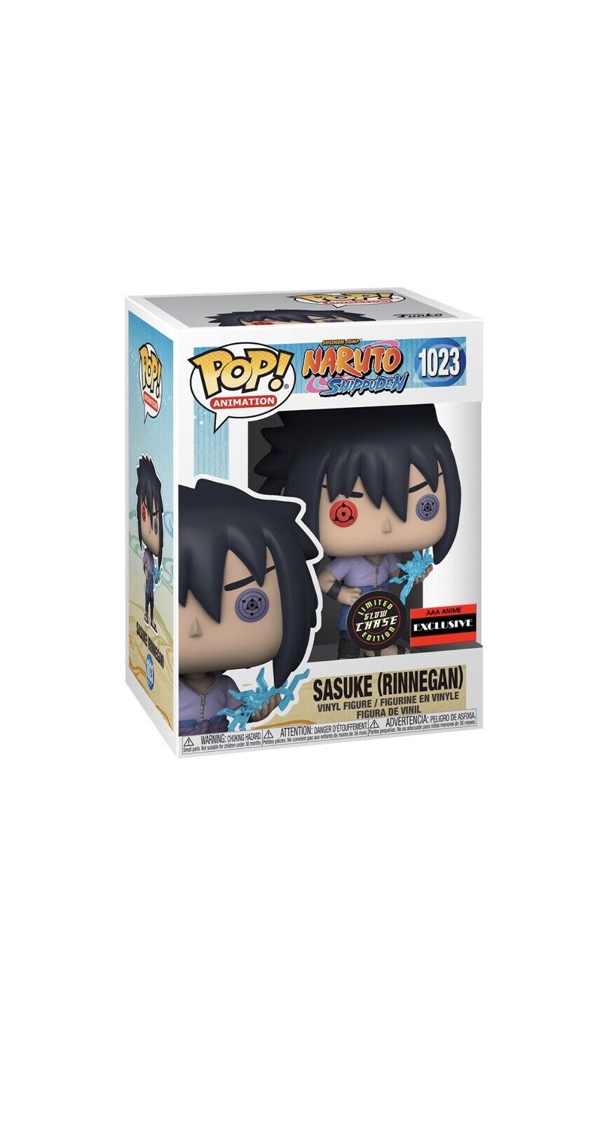  Funko Naruto Shippuden Sasuke Uchiha (Rinnegan) Pop Figure  Chase Bundled with a Byron's Attic Pop Protector : Toys & Games