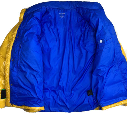 Men's Solaris Outdoor Shiny Puffer Coat Jacket XL X-Large Yellow NEW $149 NICE! - Picture 5 of 7