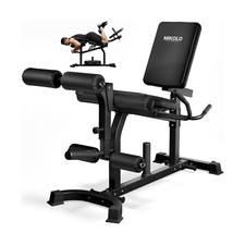 Mikolo Leg Extension and Curl Machine, Adjustable Leg Curl Machine, Seated Le...