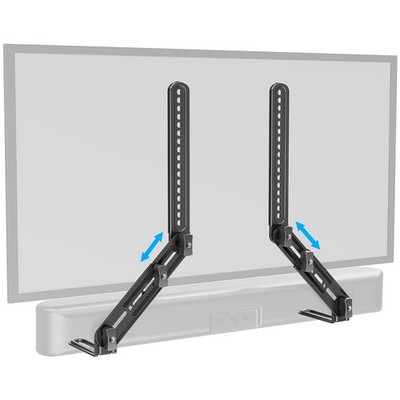 Soundbar Mount Under or Above TV, Fits Most Sound Bars Up to 15 Lbs, Tool-Fre...