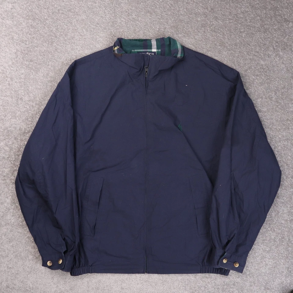 Jaqueta masculina vintage náutica reversível 2XL multicolorida vintage vintage - Imagem 2 de 4