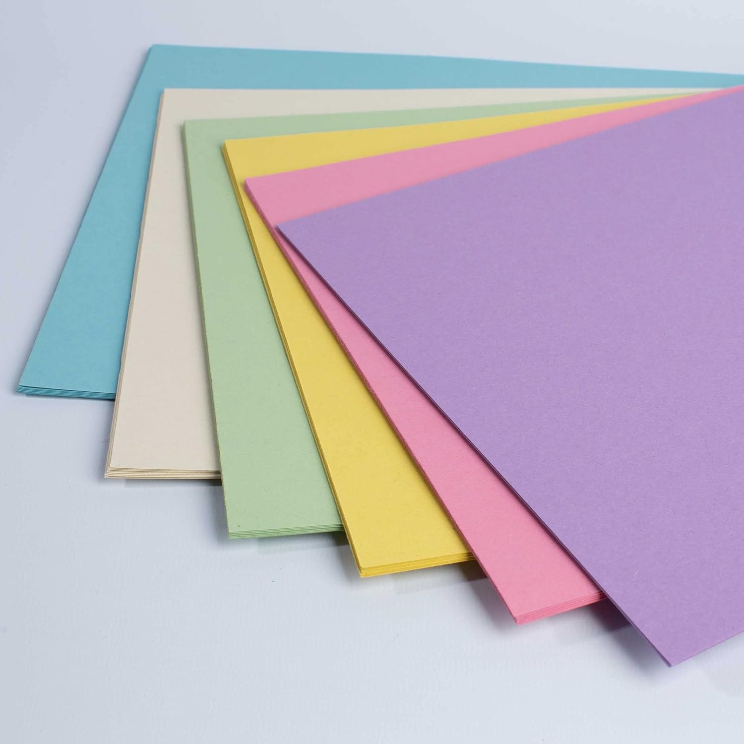 House of Card & Paper A4 160 GSM Card - Rainbow Pastel Coloured Card (Pack of 50