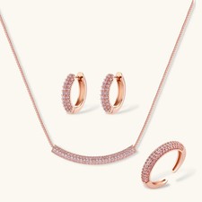 Sparkling Statement Jewelry Set Women's Elegant Fashion Jewelry Party Gift