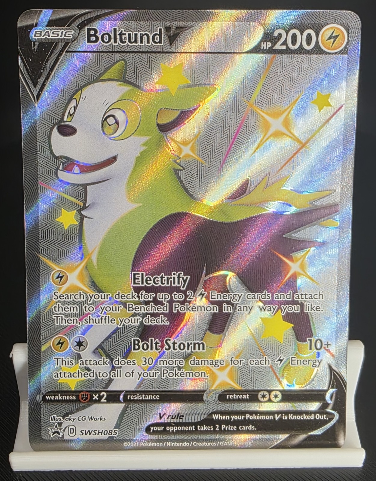 Pokemon Sword & Shield Black Star Promos Boltund V #SWSH085 2020