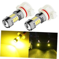 5202 PS24W LED Fog Light Bulbs, 3200 Lumens Super Bright 5201 Golden Yellow