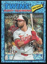 2026 Topps Heritage #321 Kody Clemens Chrome Light Blue Sparkle Refractors