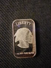 Vintage  1-ounce American Buffalo silver Rare bar.  .999 Fine Silver