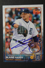 Blaine Hardy Detroit Tigers Signed Autographed 2015 Topps #246 Update Card