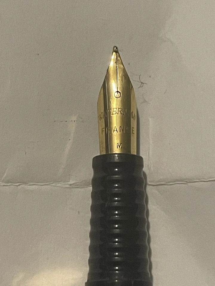 Waterman Laureat MK II Fountain Pen GP Medium Nib, Aqua Blue/Gt, Converter - Image 4 of 4