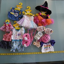 HUGE Build A Bear Clothes Lot Hello Kitty Witch Dress Skater Outfit BABW Bundle