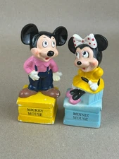 Vtg Mickey & Minnie Mouse Salt & Pepper Shakers Walt Disney Dan Brechner