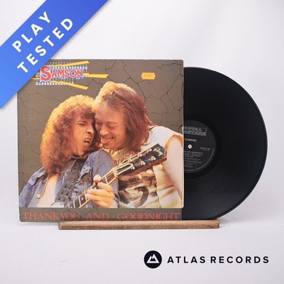 Samson Thank You And Goodnight... Live LP Album Vinyl Record METALP 102 - EX/EX