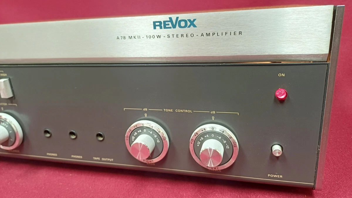Amplificador estéreo REVOX A78 100W / Recapped Technisch Revised / 1 año de garantía