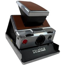 Polaroid SX-70 Land Camera Brown Leather Instant Camera