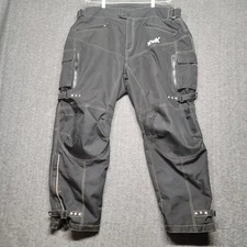 HWK Pants Mens 4XL 40x30 Motor Sports Black Motorcycle Bike Moto Cargos Padded