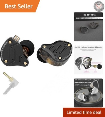 KZ ZS10 PRO In Ear Monitor Headphones - Hybrid Drivers for Gaming & Audiophiles