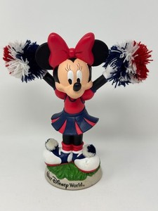 Vintage Collectable Walt Disney World Minnie Mouse Cheerleader Bobble Head