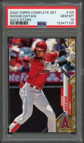 2020 Topps Complete Set | Gold Stars ✔️ Shohei Ohtani #125 SP • PSA 10 • POP 71❗
